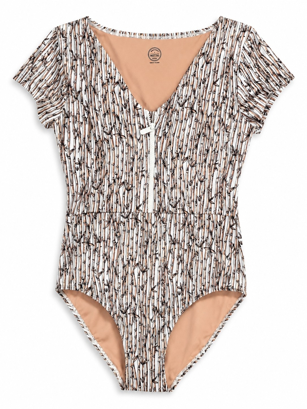 Mott50 UPF 50 One-Piece Swimsuit Bodysuit Bamboo Zipper Small